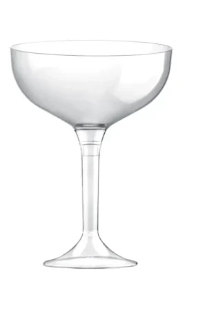 Coupe à champagne réutilisable Transparente en plastique x 20 pièces Certifié