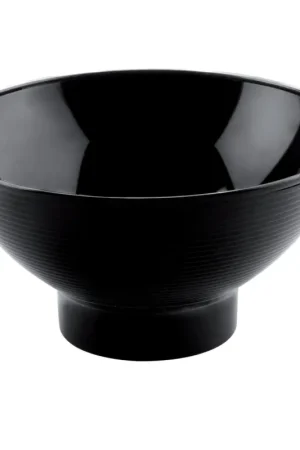 Offre Spéciale Bol réutilisable désign en plastique Noir x 6 pièces