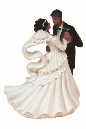 Affaire À Saisir Couple de mariés Valsant 12 cm en résine