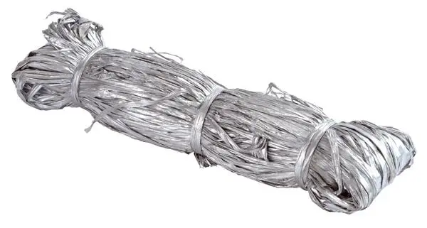 Prix Choc Pelote de raphia Naturel Argent Metallisé 50 gr