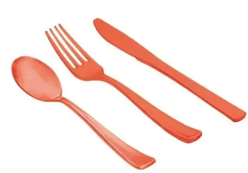 Vente Directe Ménagère en plastique rigide couleur Orange x 30 pièces