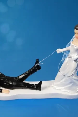 Couple de Mariés en Résine 11 cm avec Lasso Produit De Marque