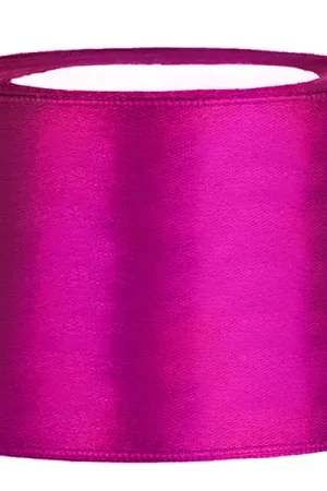 Affaire À Saisir Ruban satin large Fuchsia 50 mm Uni de 25 mètres
