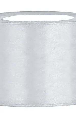 Petit Prix Bobine de ruban mariage en satin Argent 50 mm x 25 mètres