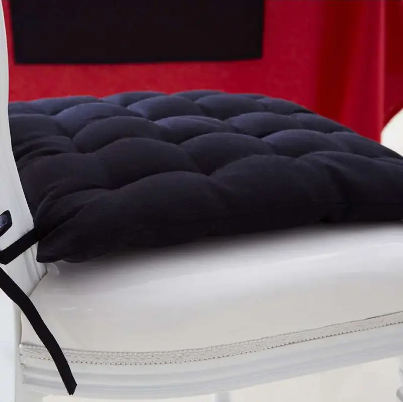 Populaire Galette de chaise carrée matelassée Noir marque Today
