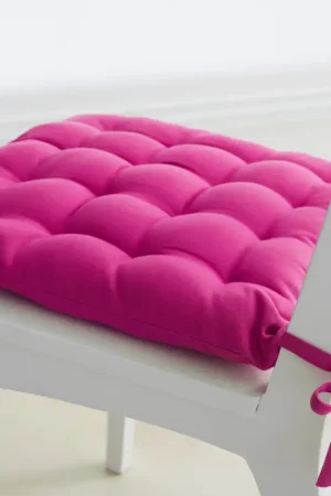 Galette de chaise matelassée pas cher Fuchsia 40 x 40 cm Réduction