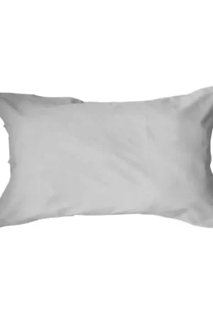 Solde Taie d'oreiller pas cher 50x70 rectangulaire Gris Clair