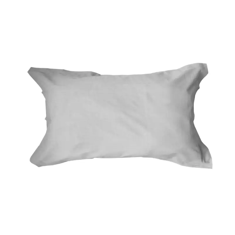 Solde Taie d'oreiller pas cher 50x70 rectangulaire Gris Clair