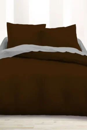 Expédié Aujourd'hui Housse de couette Chocolat 240x260 cm unie