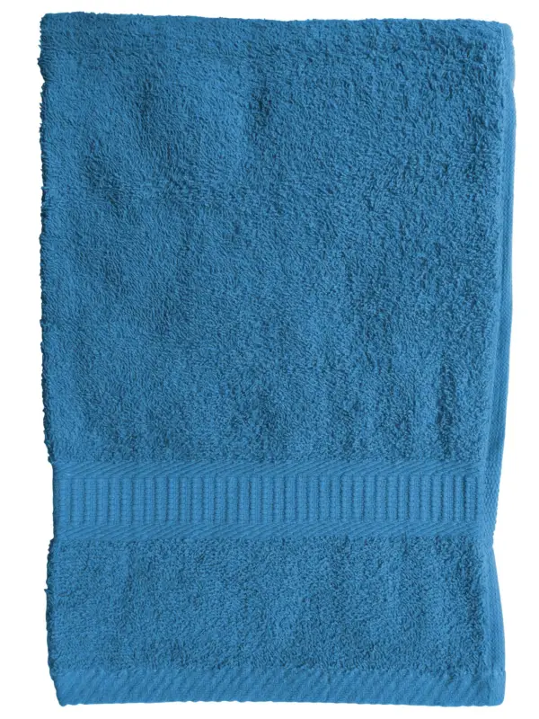 Serviette de Bain Bleu Turquoise 50x90 cm 550 gr coton Prix Réduit