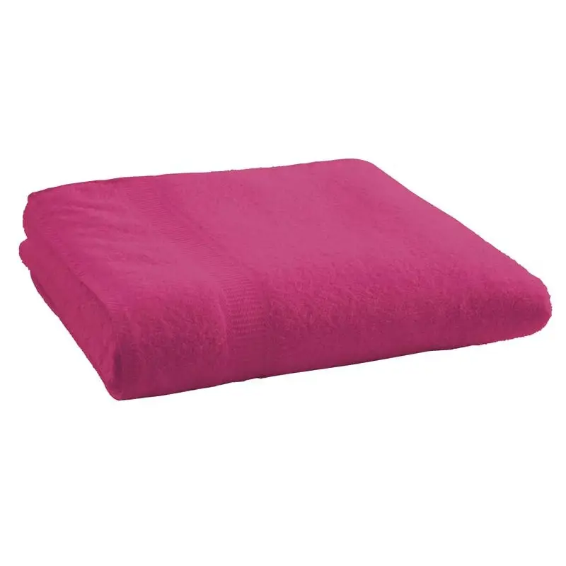 Prix Bas Drap de bain Fuchsia 70x130 100 % coton 550 gr