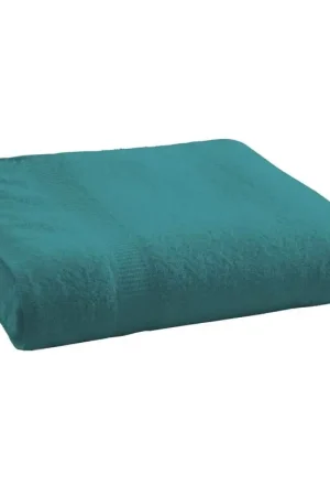 Meilleur Choix Drap de douche Bleu Turquoise 70x130 cm 100 % coton