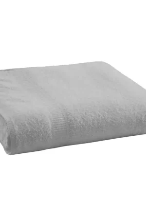 Serviette éponge 70x130 Gris Clair 100 % coton TODAY Offre Limitée