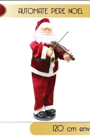 Dernière Chance Père Noel automate musical Violoniste 120cm