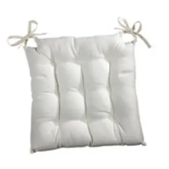 Commander Vite Galette de chaise matelassée Blanche 40x40 cm