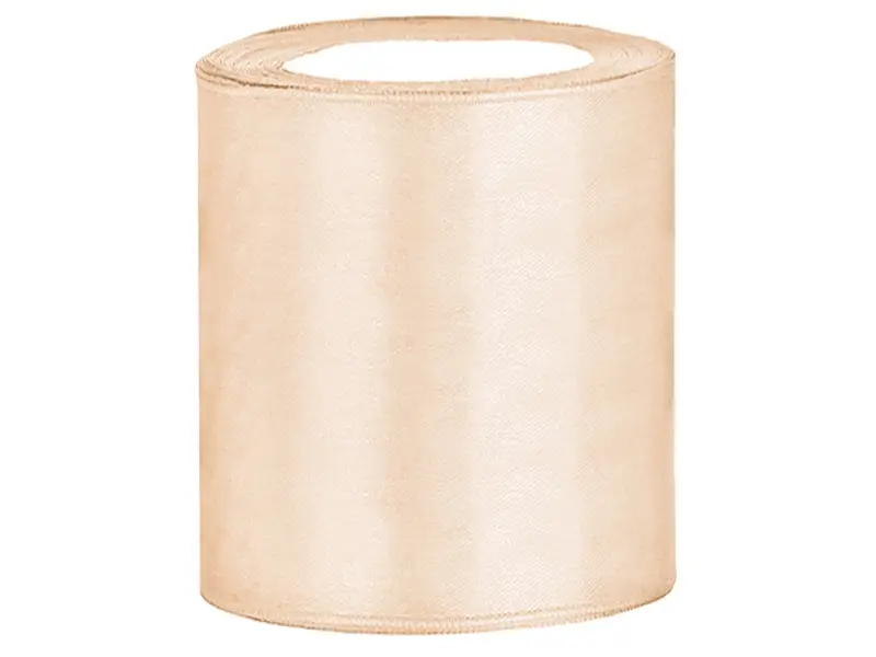 Ruban satin large 10 cm Ecru en bobine de 25 mètres Acheter En Ligne