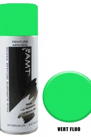 Bombe de Peinture Aerosol Vert Fluo 400 mL Solde