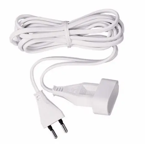Authentique Cordon prolongateur 5 mètres Blanc