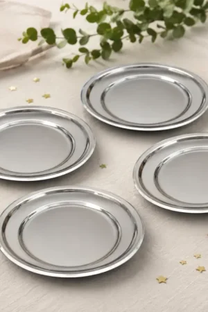 Coupelle Argentée en plastique x 4 pièces Offre Exclusive