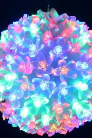 Meilleur Prix Boule lumineuse exterieur 100 LED Multicolore