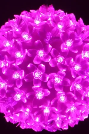 Offre Exclusive Boule lumineuse exterieur 100 LED Rose