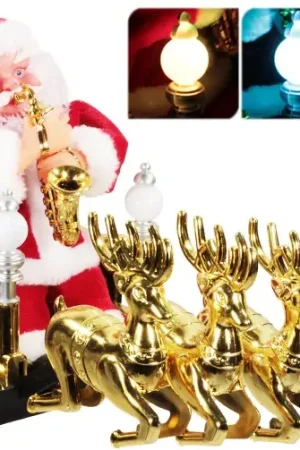 Haute Qualité Pere noel automate musical sur Carrosse