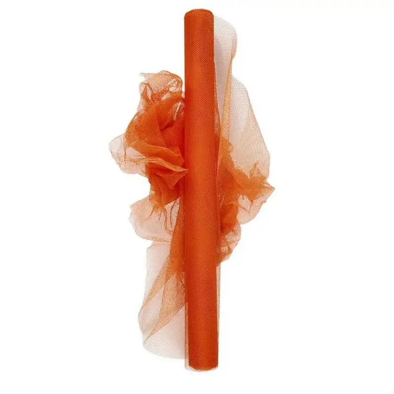 Rouleau de tulle Orange 50cm x 9 mètres Vente Directe