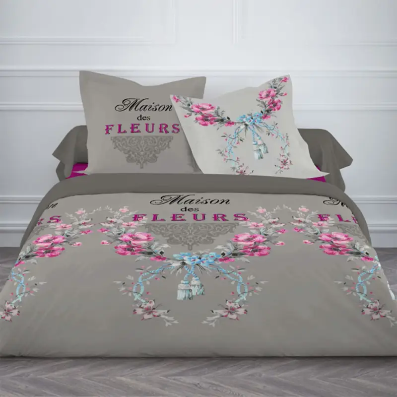 Housse de couette 220x240cm pas cher la maison des fleurs Satisfait Ou Remboursé