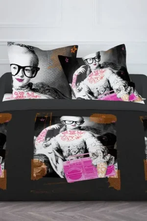 Authentique Parure housse de couette 220x240cm Opera Rock