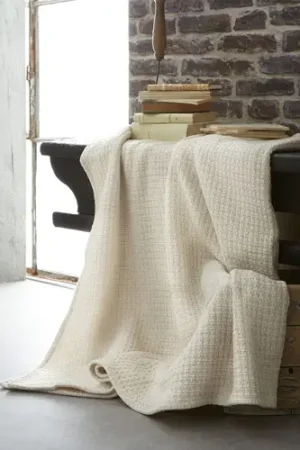 Offre Spéciale Plaid polaire en tricot Viborg Beige