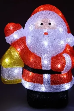 Pere noel lumineux acrylique 48LED Jusqu'à Épuisement Des Stocks