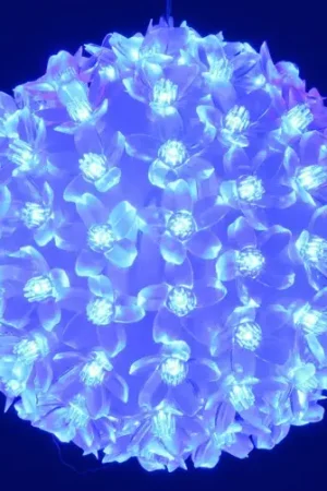 Dernière Chance Boule lumineuse exterieur Bleu 100 LED
