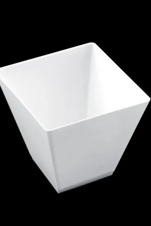 Commander Vite Verrine plastique rigide Blanche carrée x 12 pièces