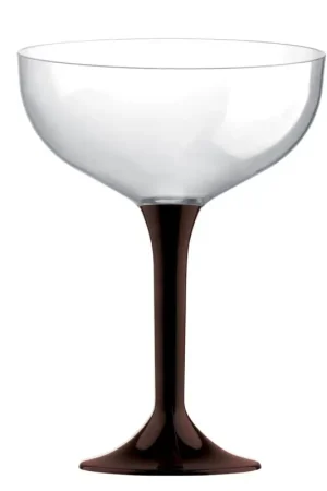 Coupe champagne en plastique Chocolat x 20 pièces Haute Qualité