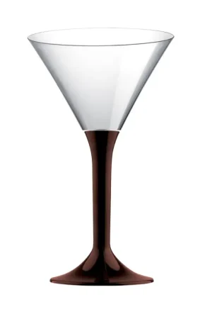 Verre à cocktail en plastique Chocolat x 20 pièces Haute Qualité