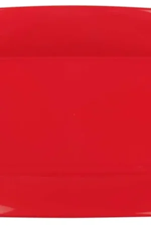 Assiette plastique rectangulaire 28x19cm Rouge x8 pièces Quantité Limitée