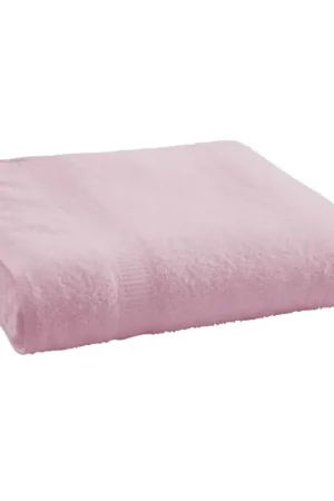 Promotion Drap de bain Rose 70x130cm 100% coton