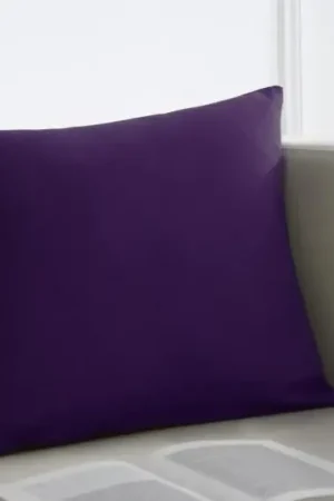 Dernière Chance Coussin deco violet 40x40cm 100% coton