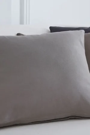 Coussin deco Bronze 40x40cm 100% coton Pas Cher