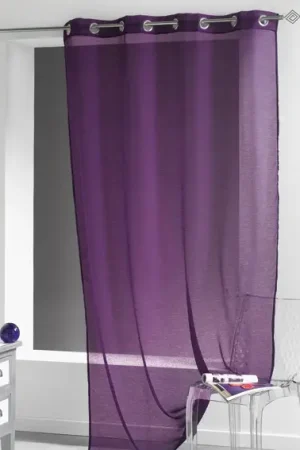 Voilage Violet Today en panneau à oeillets 135 x 240 cm Soldes