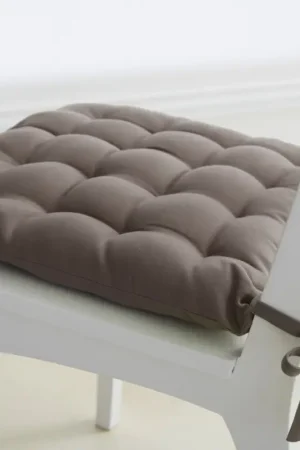 Galette de chaise matelassée Beige 40x40 cm Promotion Saisonnière