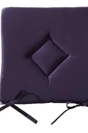 Galette de chaise Violet Carrée 40x40 cm Meilleur Choix