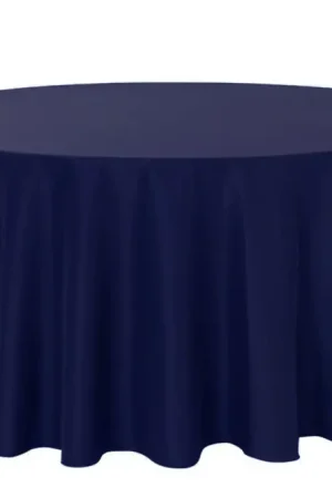 Nappe ronde jetable 240cm Bleu Marine Affaire À Saisir