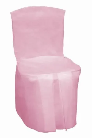 Authentique Housse de chaise mariage integrale rose x 5 pièces