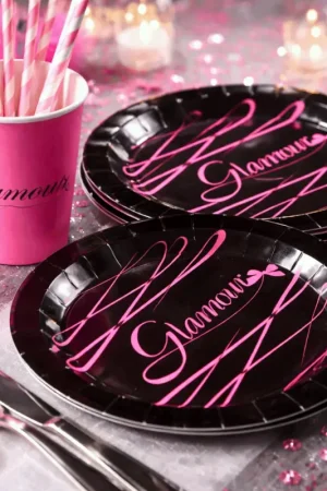 Quantité Limitée Assiette en carton Glamour 23cm x 10 pièces