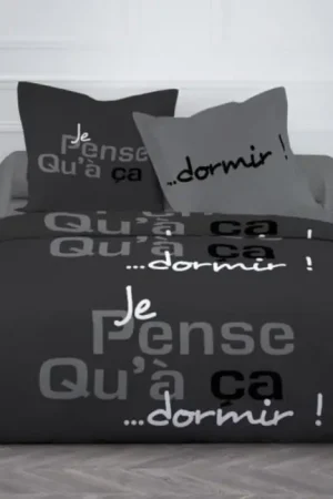 Housse de couette TODAY 220X240 Black night 100% coton Paiement Sécurisé