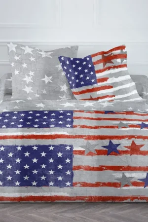 Promotion Housse de couette 220x240 original Drapeau Amercain
