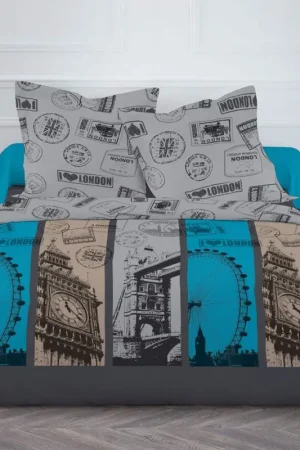 Housse de couette London travel 220X240 TODAY Meilleur Choix