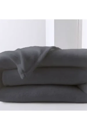 Nouveauté Couverture de canapé moelleuse gris foncé 220x240cm