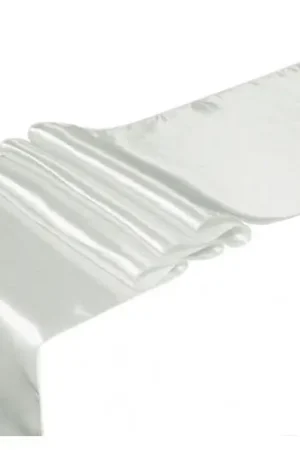 Produit De Marque Chemin de table mariage en satin Argent 36cm x 9 mètres